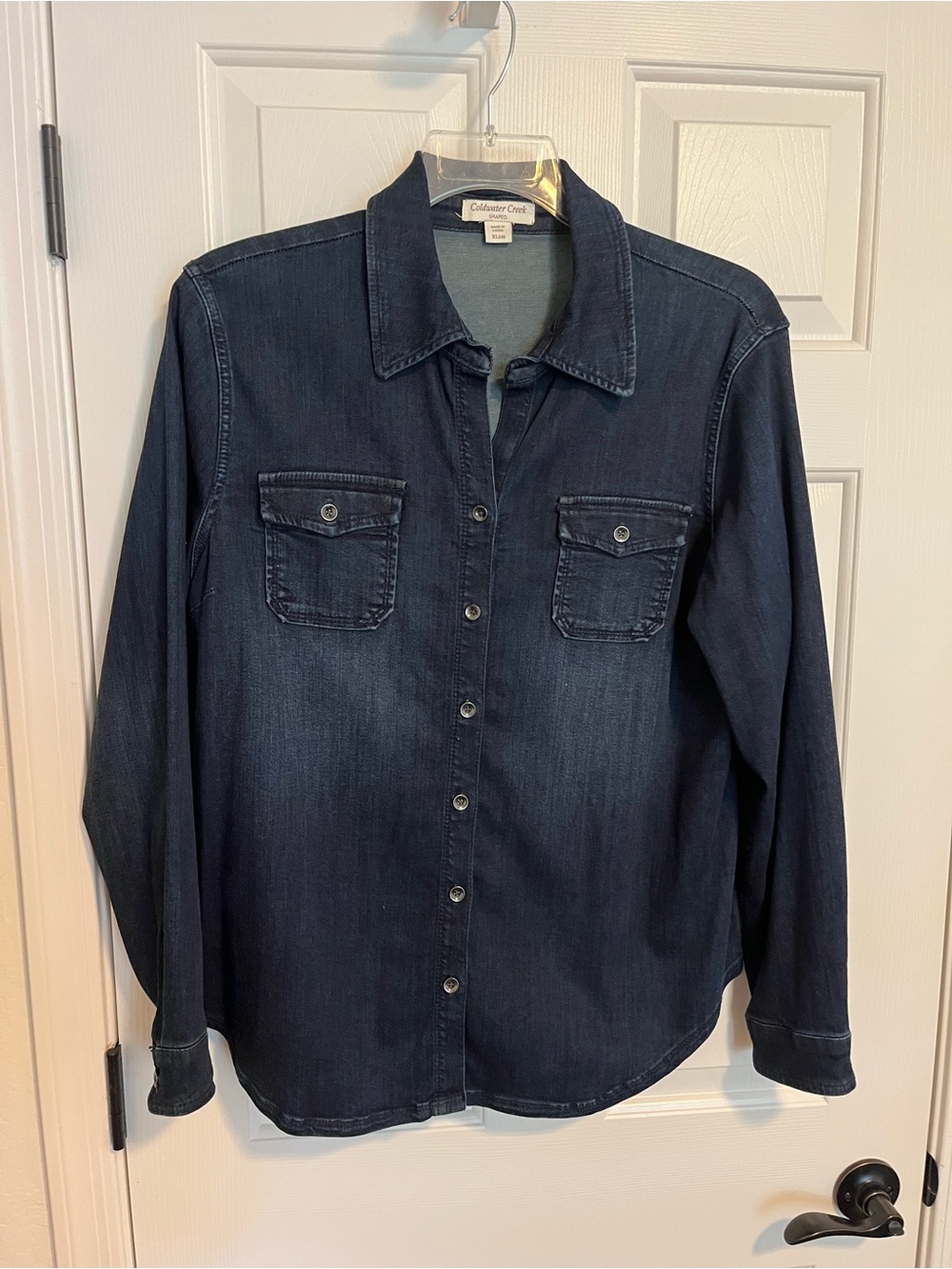 Coldwater Creek Stretch Denim Shirt/Jacket